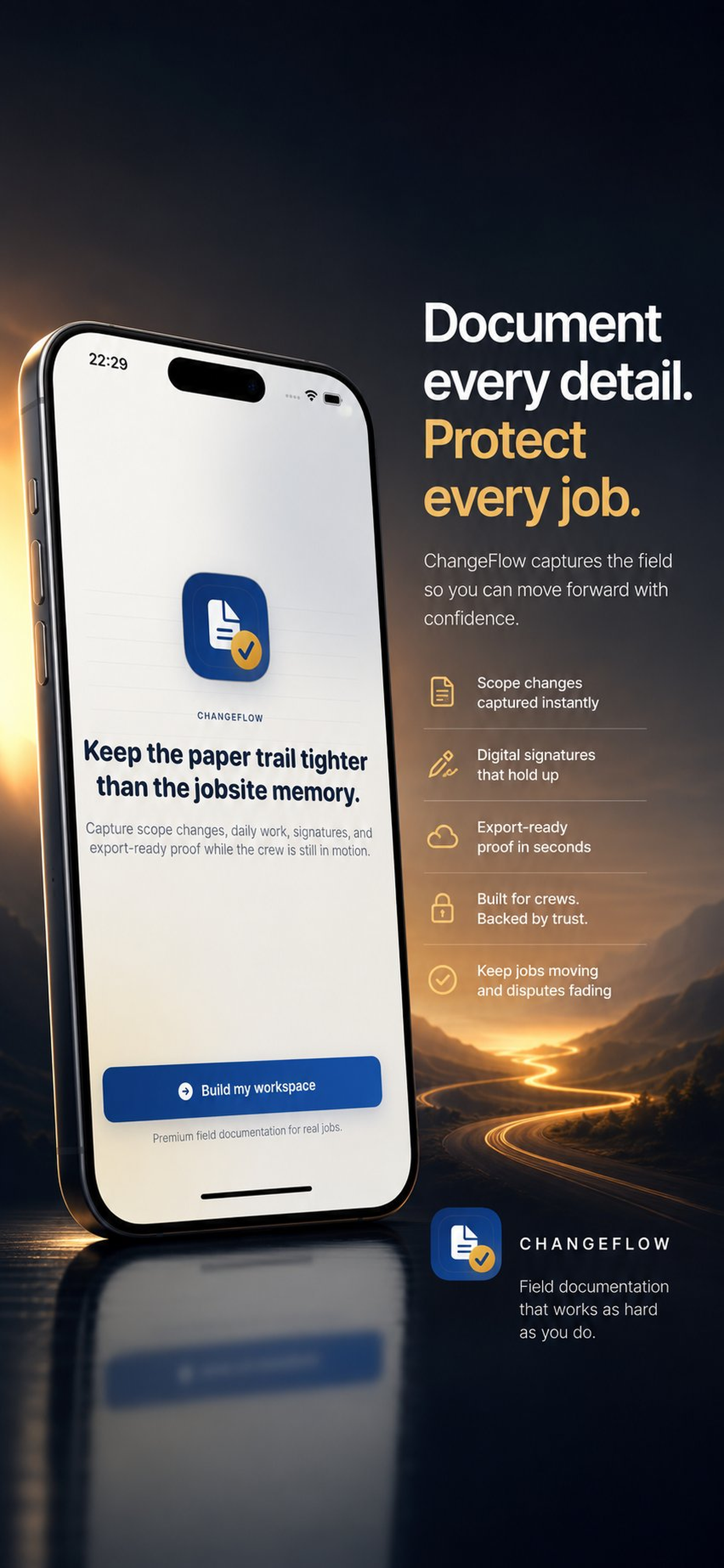 ChangeFlow developer-provided iPhone screenshot 1