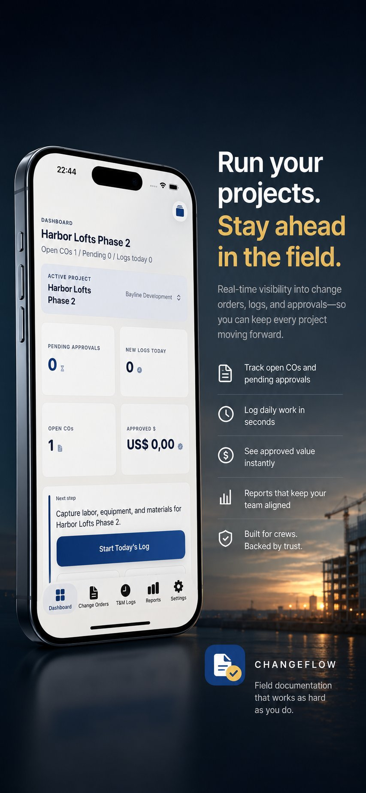 ChangeFlow developer-provided iPhone screenshot 2