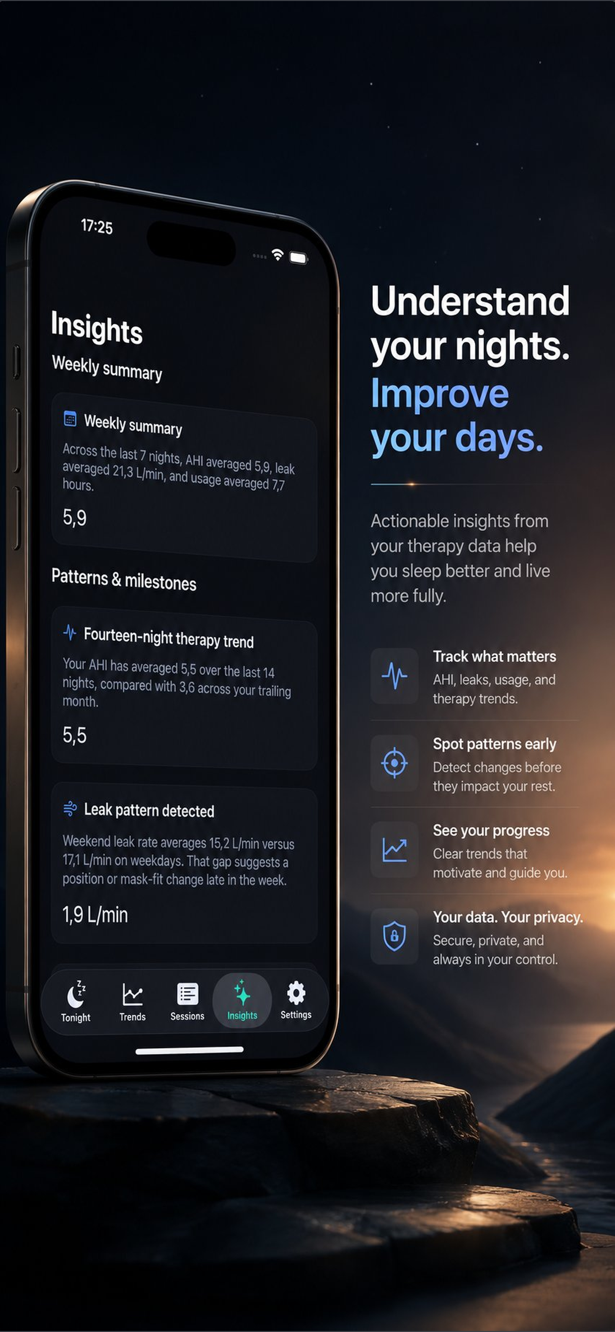 CPAP Insight developer-provided iPhone screenshot 1