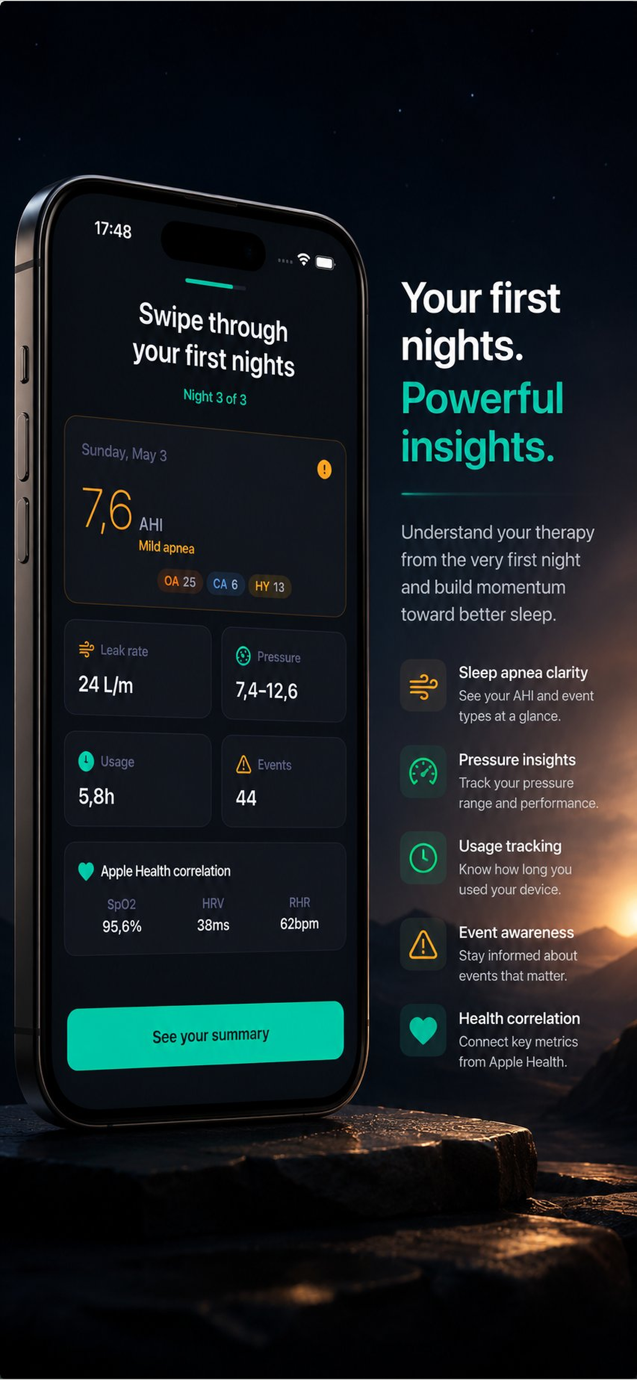 CPAP Insight developer-provided iPhone screenshot 2