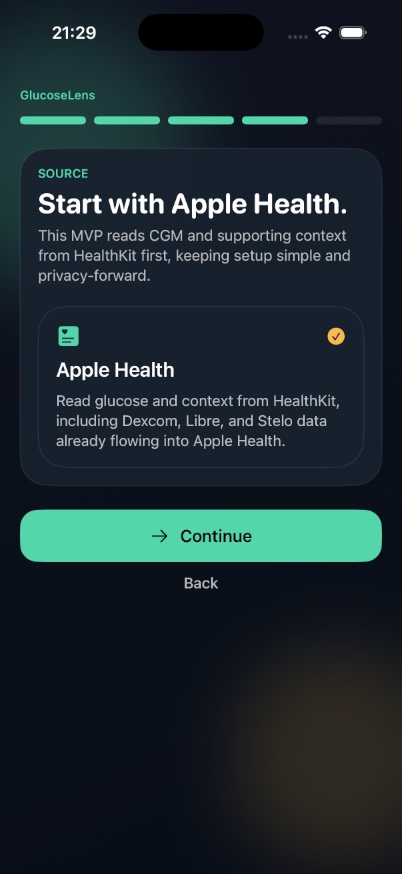 GlucoseLens developer-provided iPhone screenshot 6