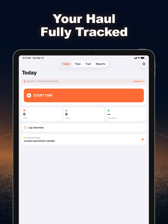 HaulLog: IFTA Tracker App Store ipad screenshot 1
