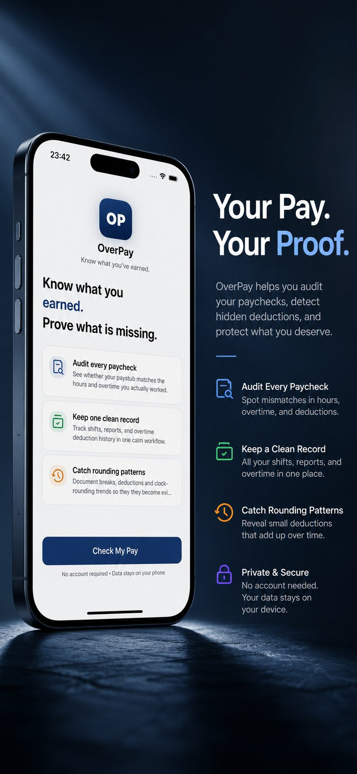 OverPay developer-provided iPhone screenshot 2