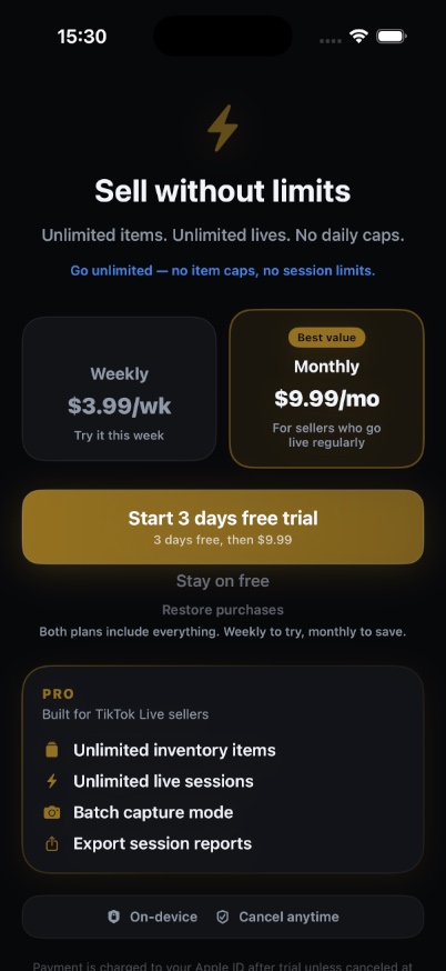 Sparky developer-provided iPhone screenshot 8