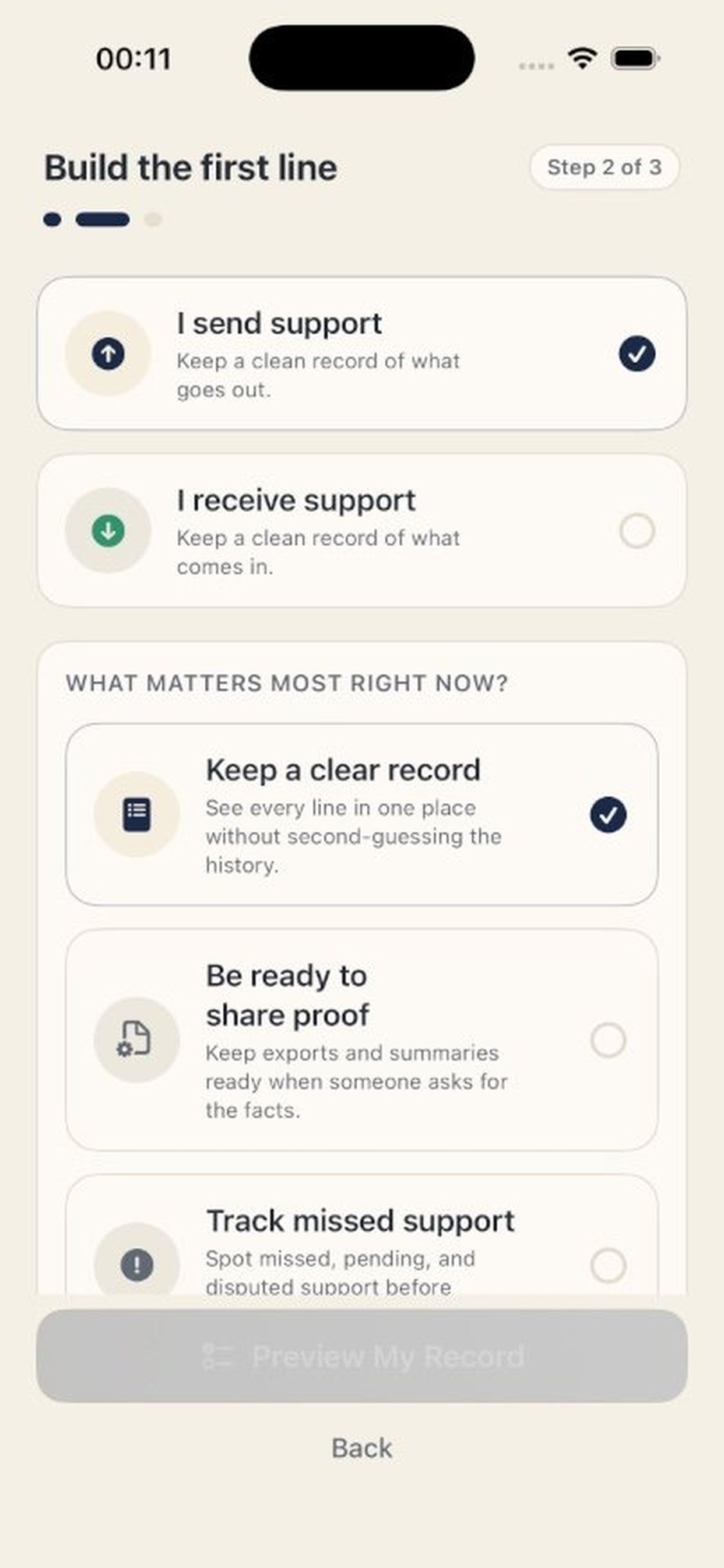 SupportLog developer-provided iPhone screenshot 2